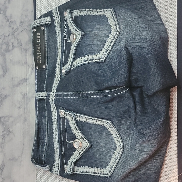 LA Idol Jeans Women's Size 3 USA Blue Denims Bootcut - Picture 4 of 8